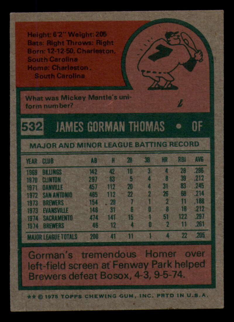 1975 Topps Baseball #516 - #585 - Complete your set - Pick your card - Picture 117 of 489