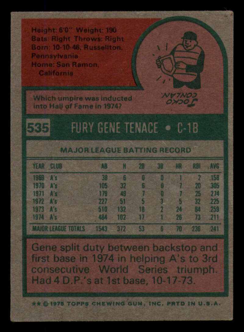 1975 Topps Baseball #516 - #585 - Complete your set - Pick your card - Picture 133 of 489