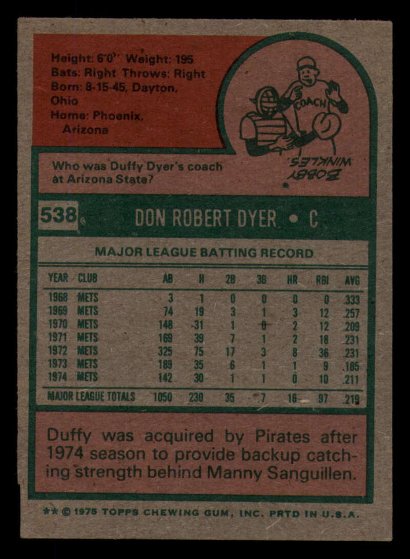 1975 Topps Baseball #516 - #585 - Complete your set - Pick your card - Picture 155 of 489