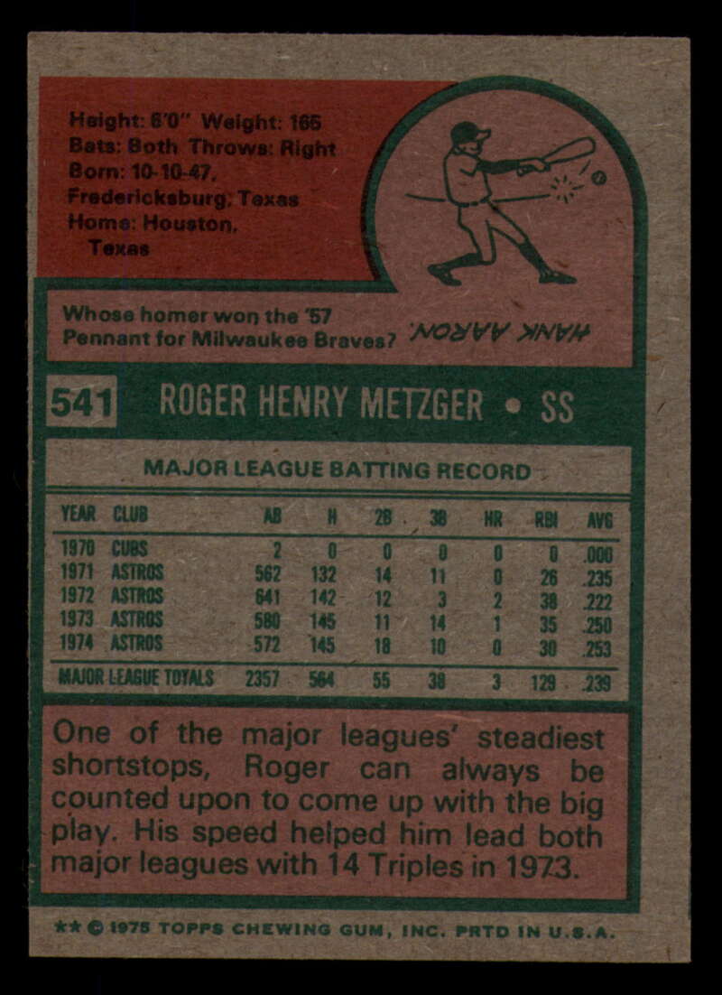 1975 Topps Baseball #516 - #585 - Complete your set - Pick your card - Picture 175 of 489