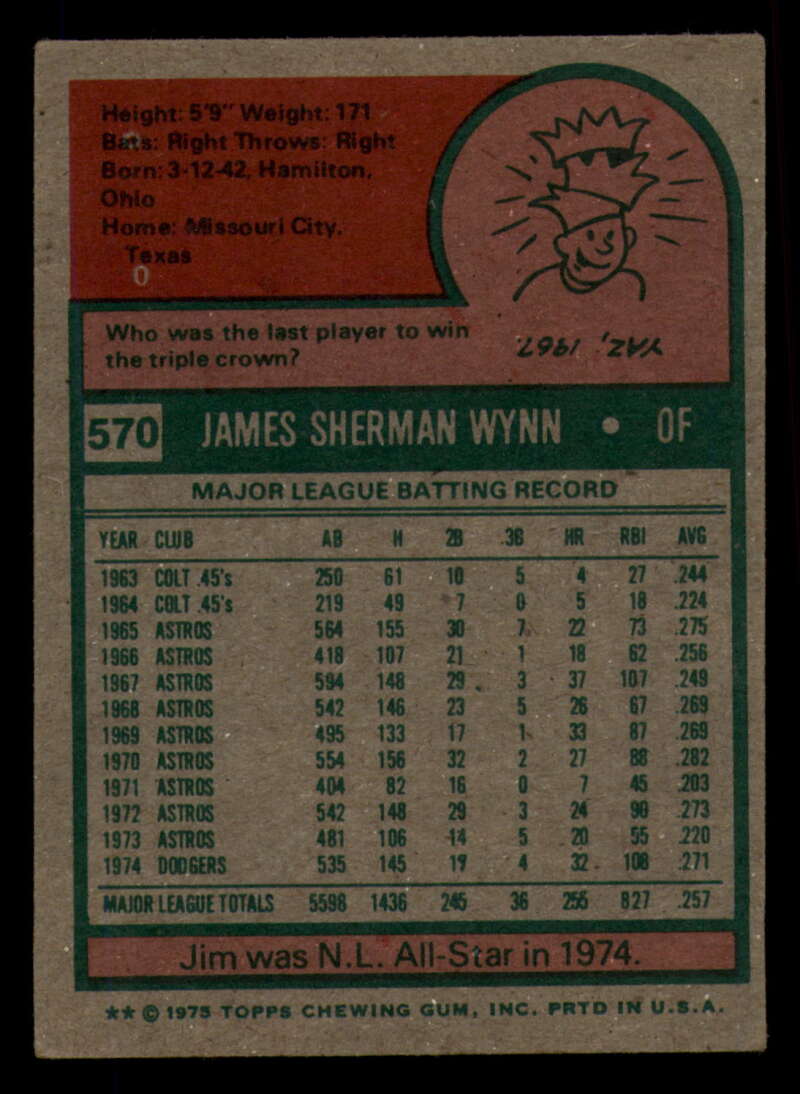 1975 Topps Baseball #516 - #585 - Complete your set - Pick your card - Picture 367 of 489