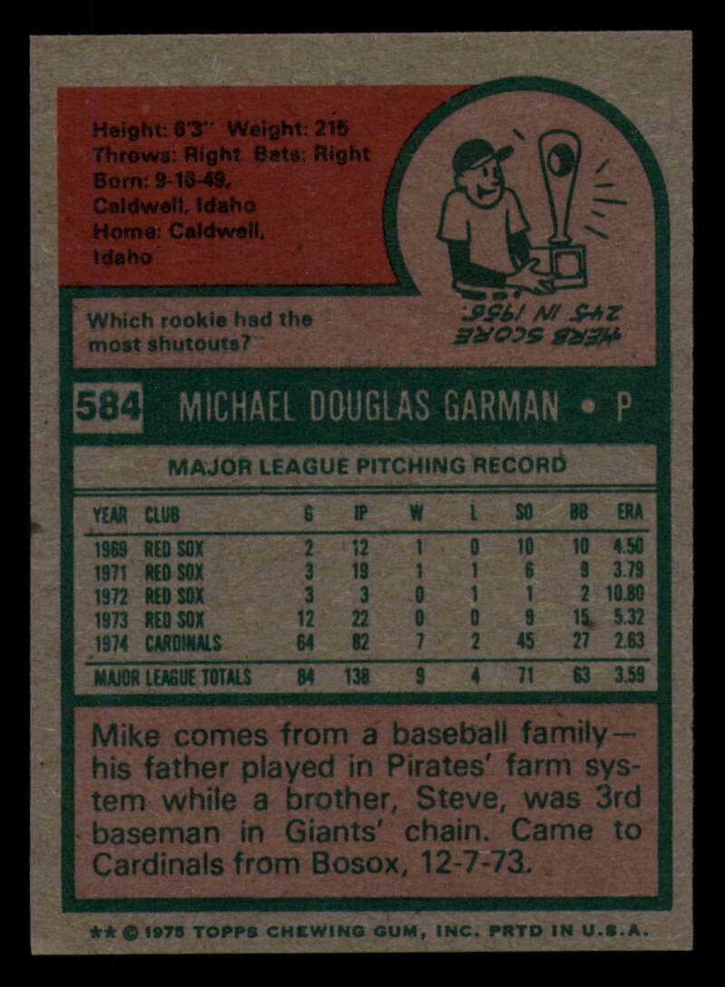 1975 Topps Baseball #516 - #585 - Complete your set - Pick your card - Picture 483 of 489