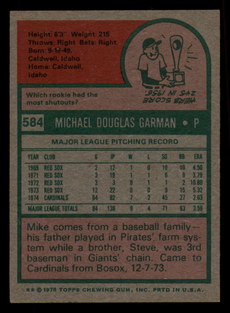 1975 Topps Baseball #516 - #585 - Complete your set - Pick your card - Picture 485 of 489
