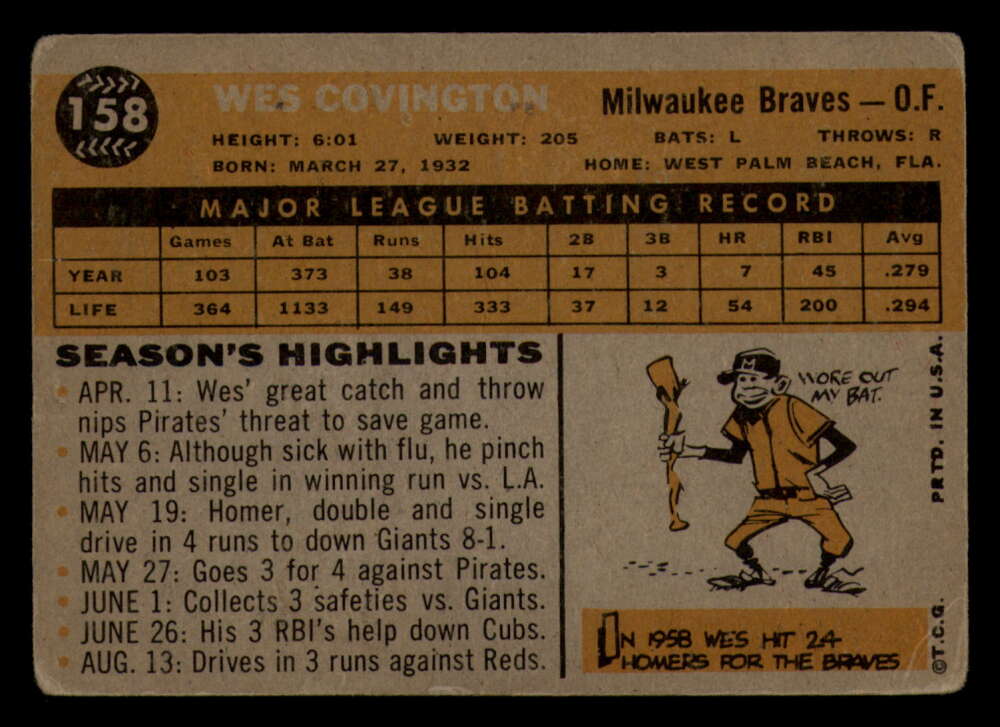 1960 Topps Baseball #91 to #180 - Complete your set - Pick your card - Picture 305 of 455