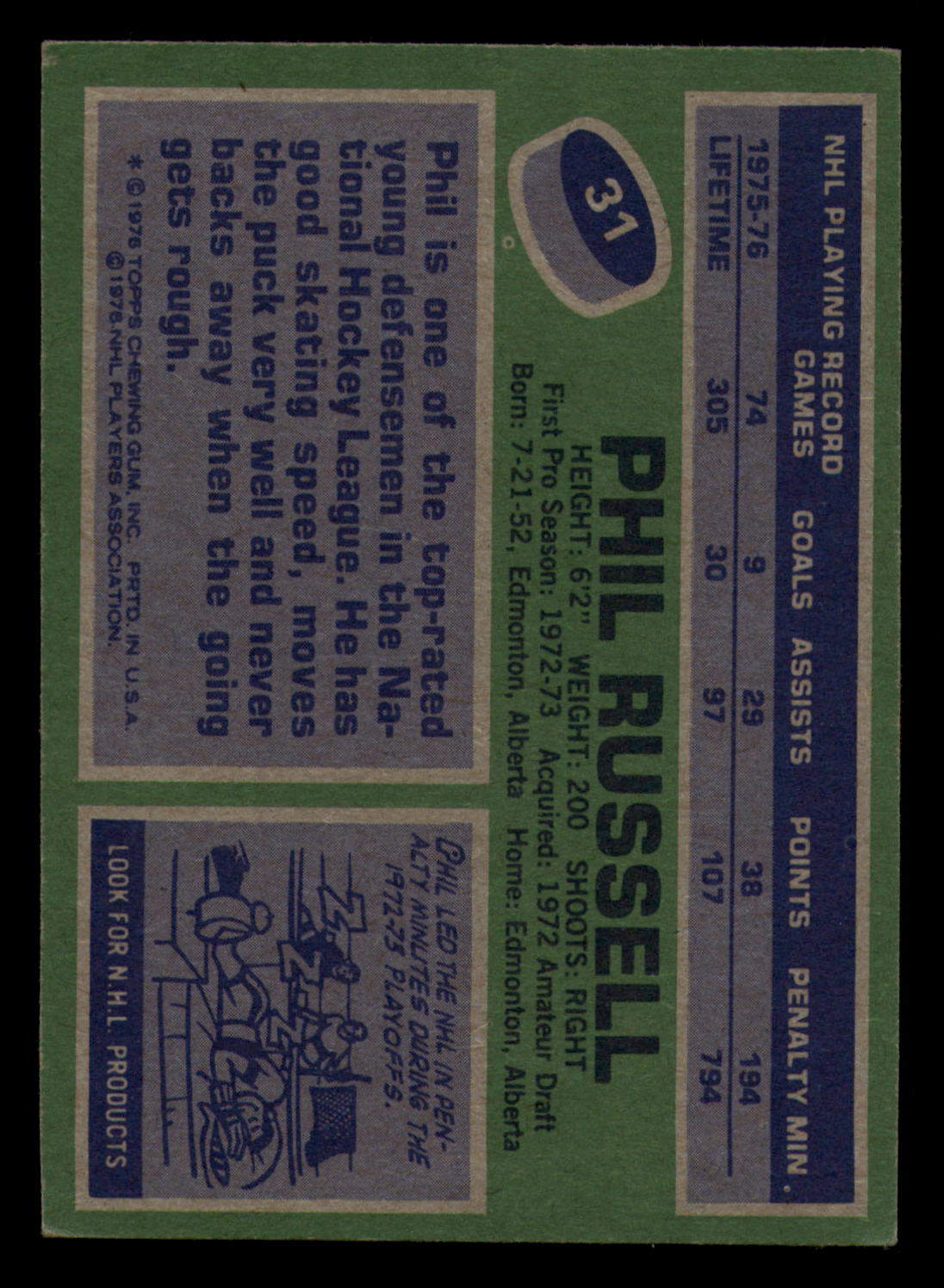 1976-77 Topps Hockey  #6 - #85 - Complete your set - Pick your Card - Picture 109 of 423