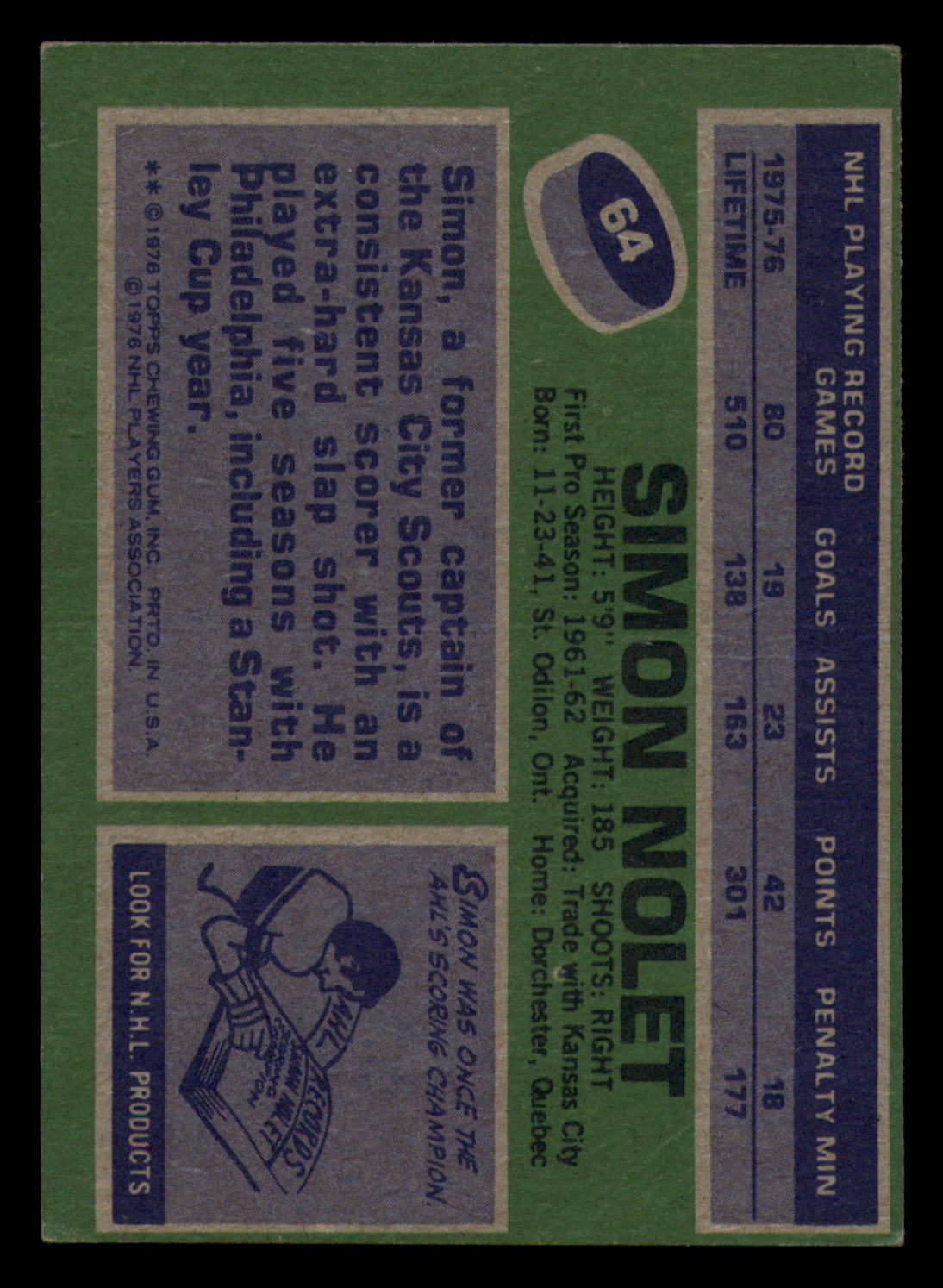 1976-77 Topps Hockey  #6 - #85 - Complete your set - Pick your Card - Picture 295 of 423