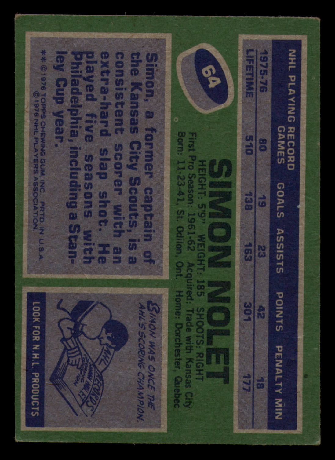 1976-77 Topps Hockey  #6 - #85 - Complete your set - Pick your Card - Picture 297 of 423