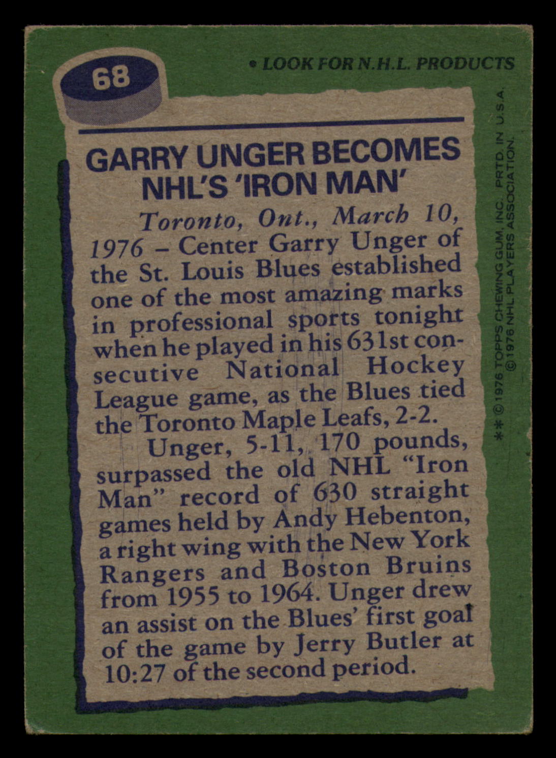 1976-77 Topps Hockey  #6 - #85 - Complete your set - Pick your Card - Picture 305 of 423