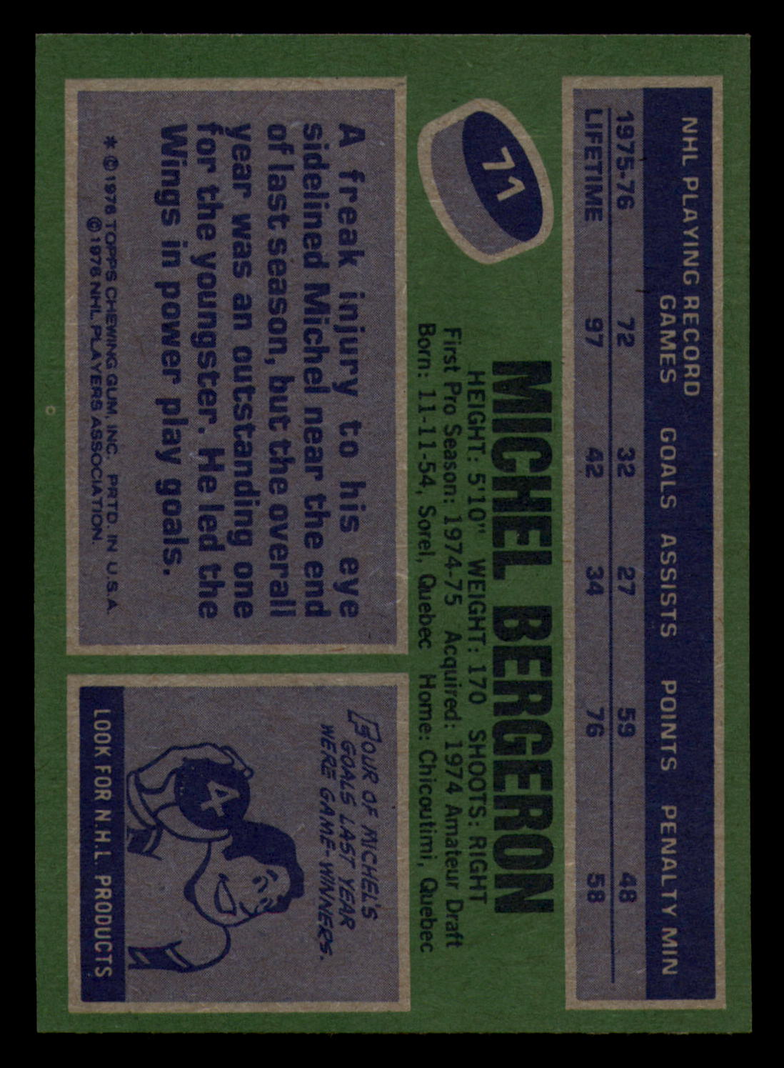 1976-77 Topps Hockey  #6 - #85 - Complete your set - Pick your Card - Picture 319 of 423