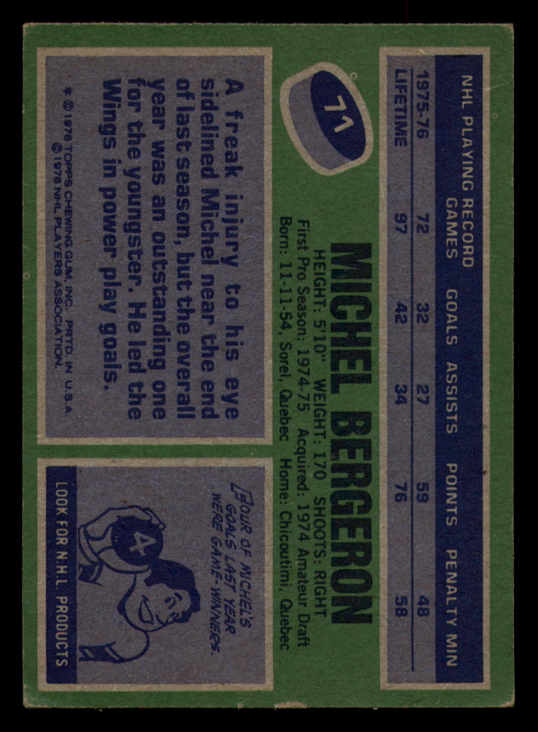 1976-77 Topps Hockey  #6 - #85 - Complete your set - Pick your Card - Picture 321 of 423