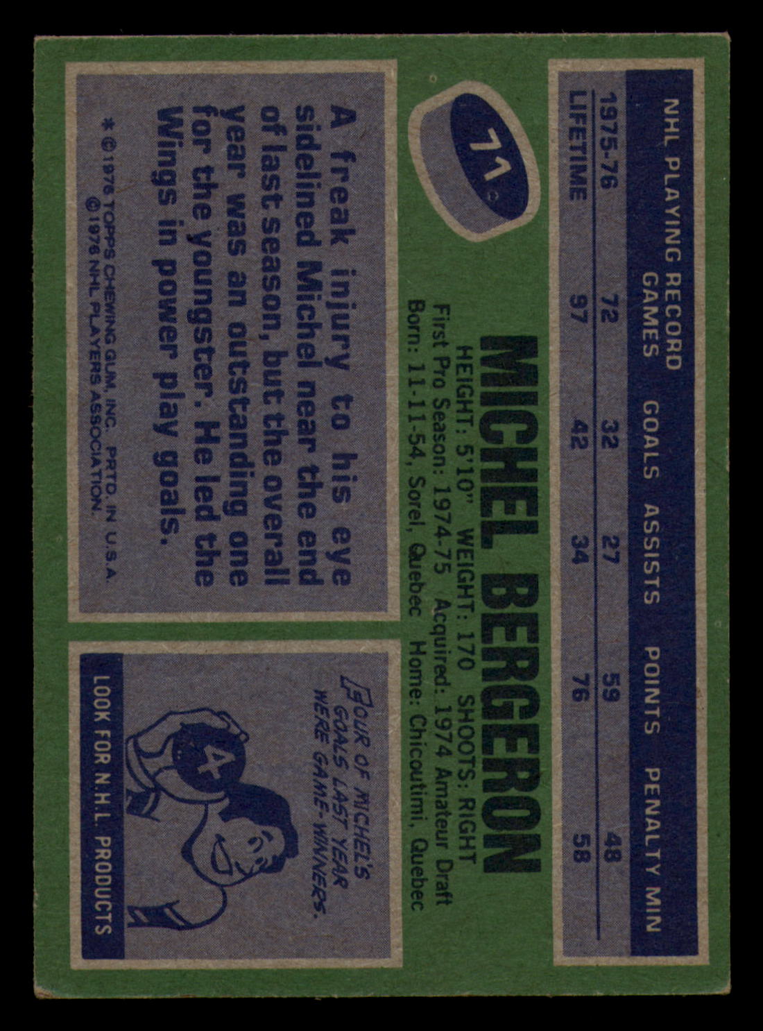 1976-77 Topps Hockey  #6 - #85 - Complete your set - Pick your Card - Picture 323 of 423