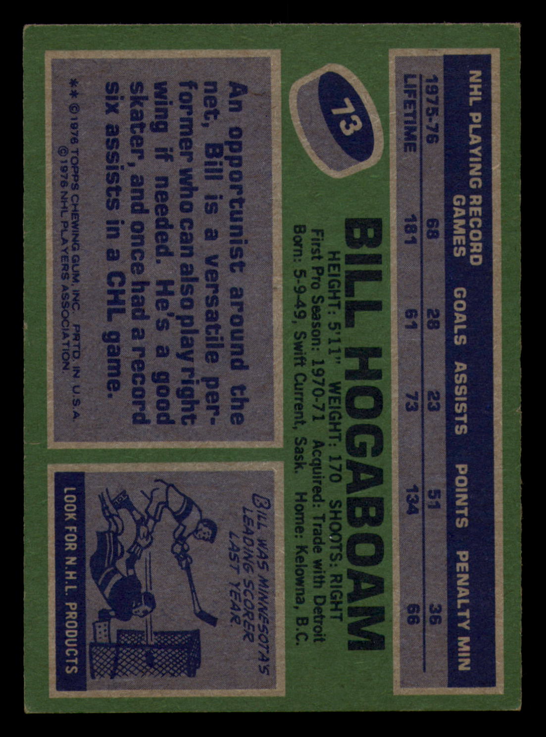 1976-77 Topps Hockey  #6 - #85 - Complete your set - Pick your Card - Picture 333 of 423