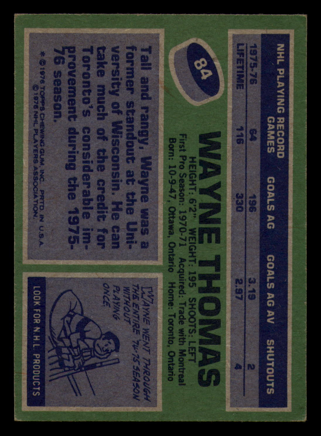 1976-77 Topps Hockey  #6 - #85 - Complete your set - Pick your Card - Picture 411 of 423