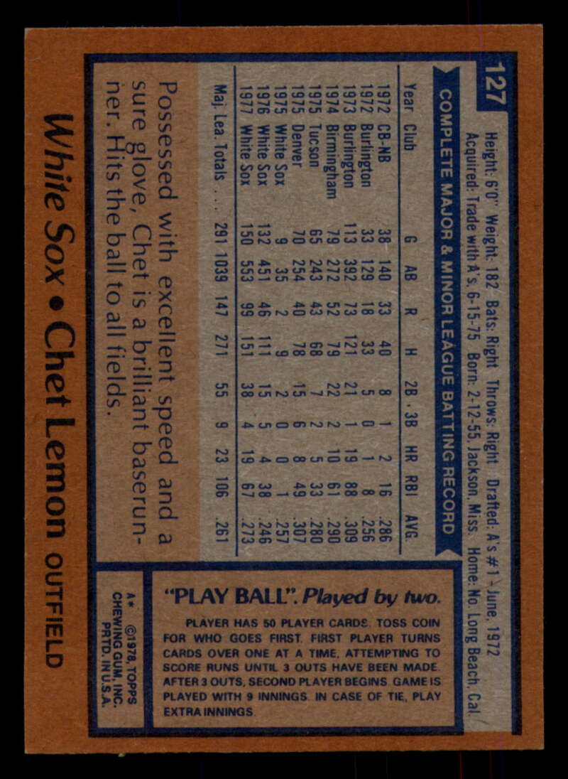 1978 Topps Baseball #111 - #160 - Complete your set - Pick your card - Picture 161 of 489