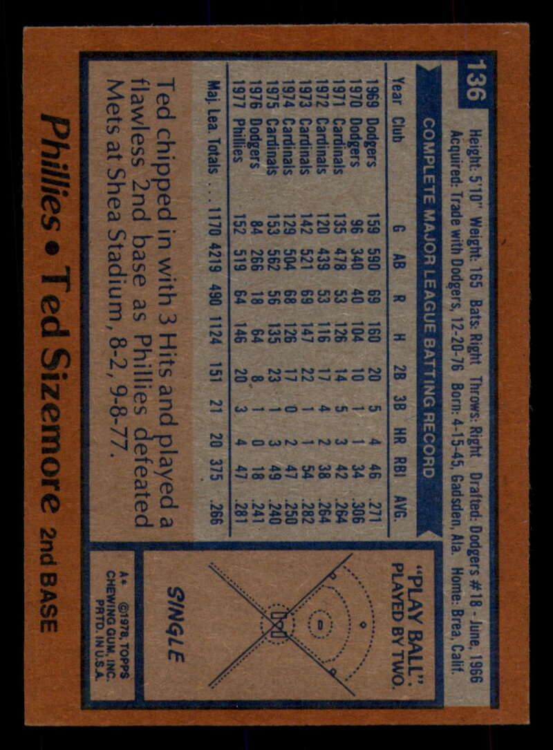 1978 Topps Baseball #111 - #160 - Complete your set - Pick your card - Picture 253 of 489