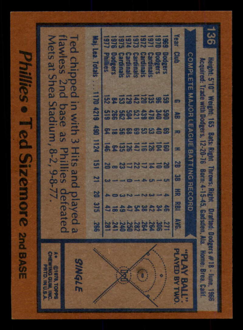 1978 Topps Baseball #111 - #160 - Complete your set - Pick your card - Picture 255 of 489