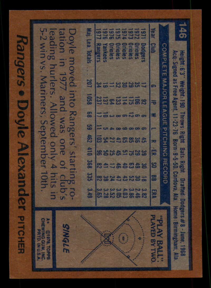1978 Topps Baseball #111 - #160 - Complete your set - Pick your card - Picture 347 of 489