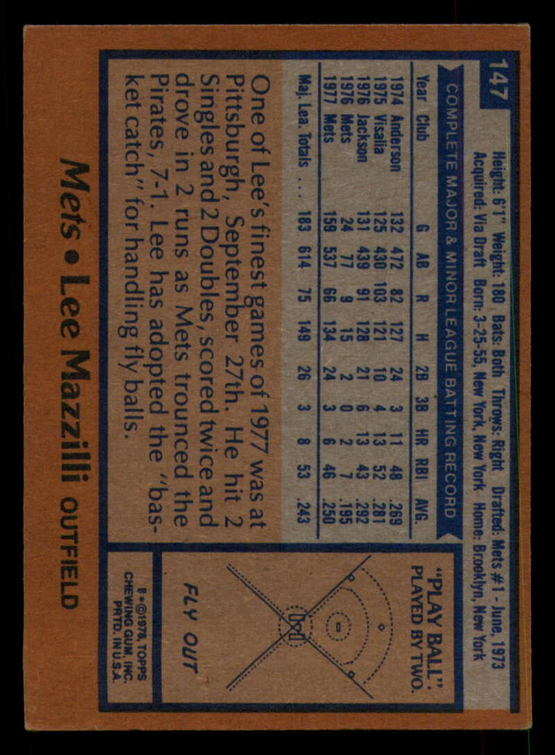 1978 Topps Baseball #111 - #160 - Complete your set - Pick your card - Picture 361 of 489