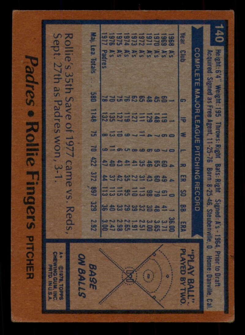 1978 Topps Baseball #111 - #160 - Complete your set - Pick your card - Picture 289 of 489
