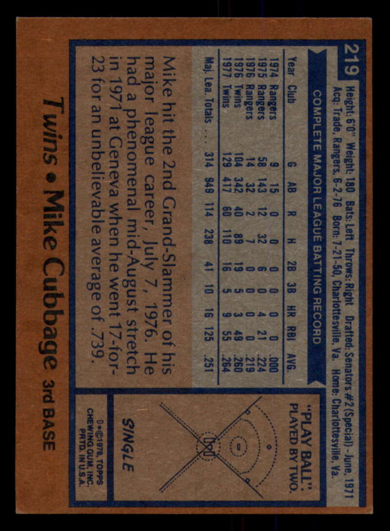 1978 Topps Baseball #216 - #265 - Complete your set - Pick your card - Picture 37 of 497