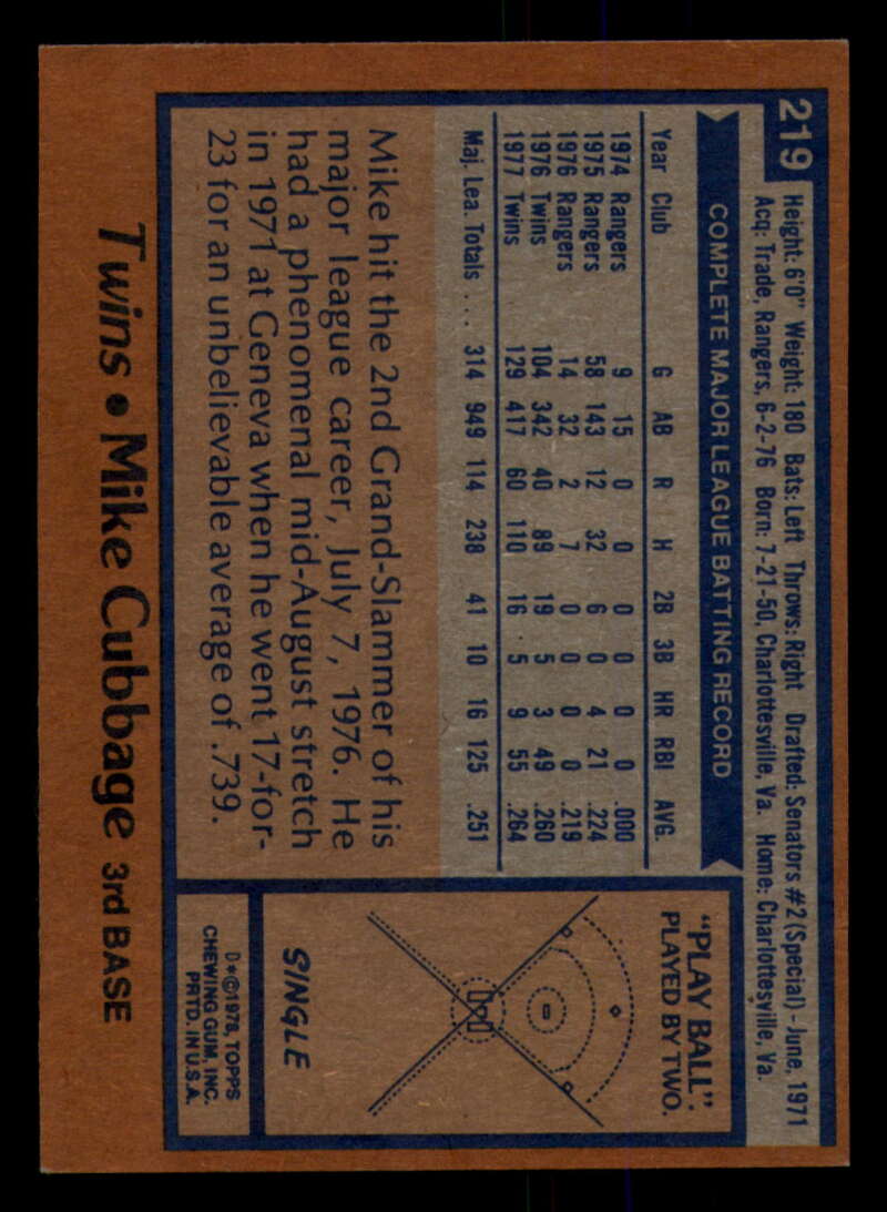 1978 Topps Baseball #216 - #265 - Complete your set - Pick your card - Picture 41 of 497