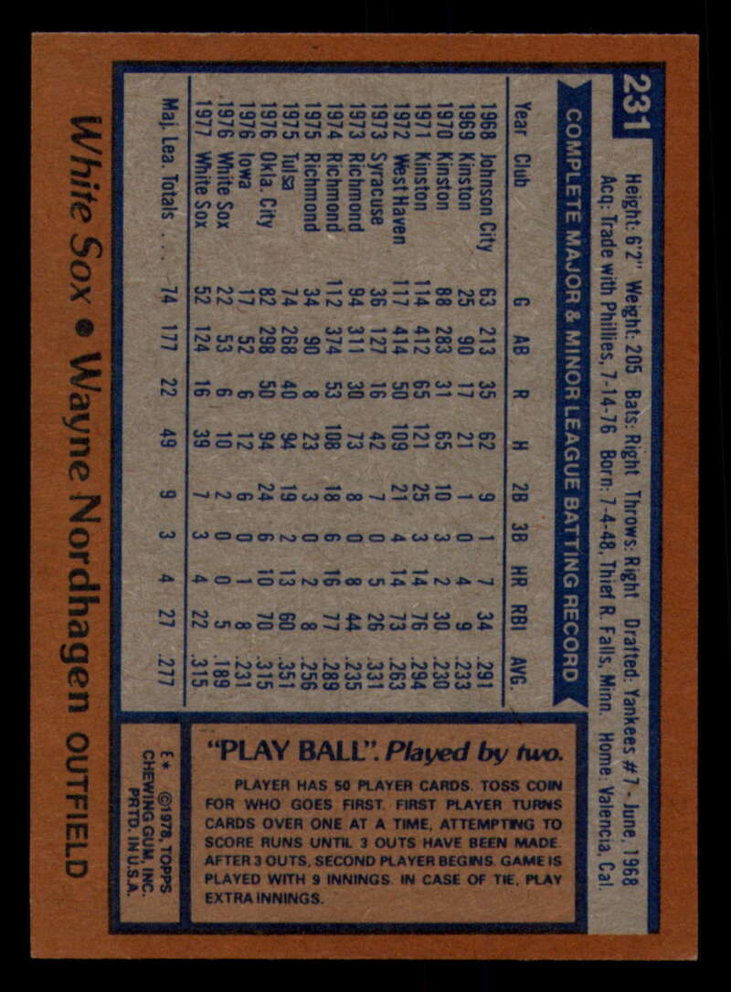 1978 Topps Baseball #216 - #265 - Complete your set - Pick your card - Picture 155 of 497