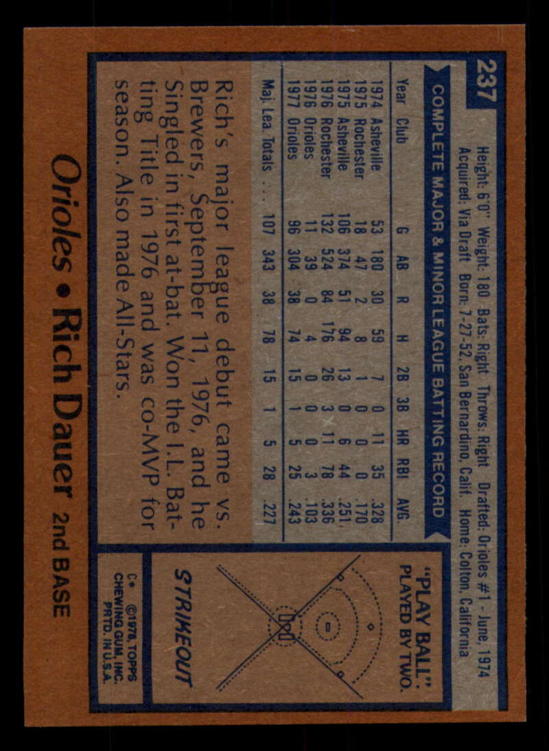 1978 Topps Baseball #216 - #265 - Complete your set - Pick your card - Picture 217 of 497