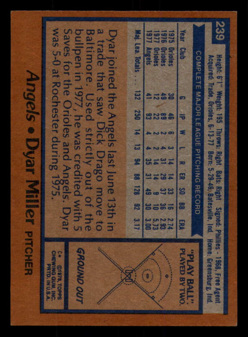 1978 Topps Baseball #216 - #265 - Complete your set - Pick your card - Picture 231 of 497