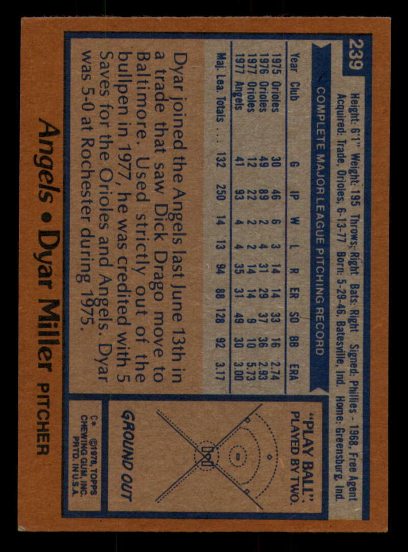1978 Topps Baseball #216 - #265 - Complete your set - Pick your card - Picture 233 of 497