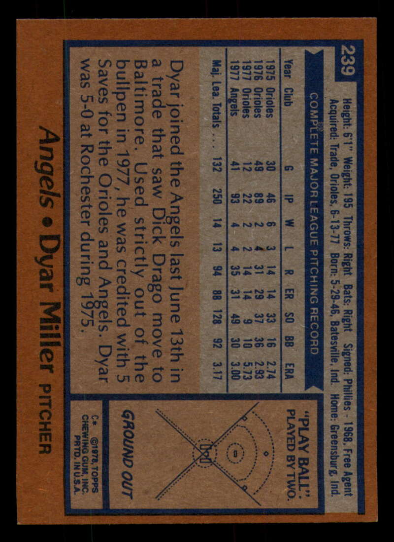 1978 Topps Baseball #216 - #265 - Complete your set - Pick your card - Picture 237 of 497