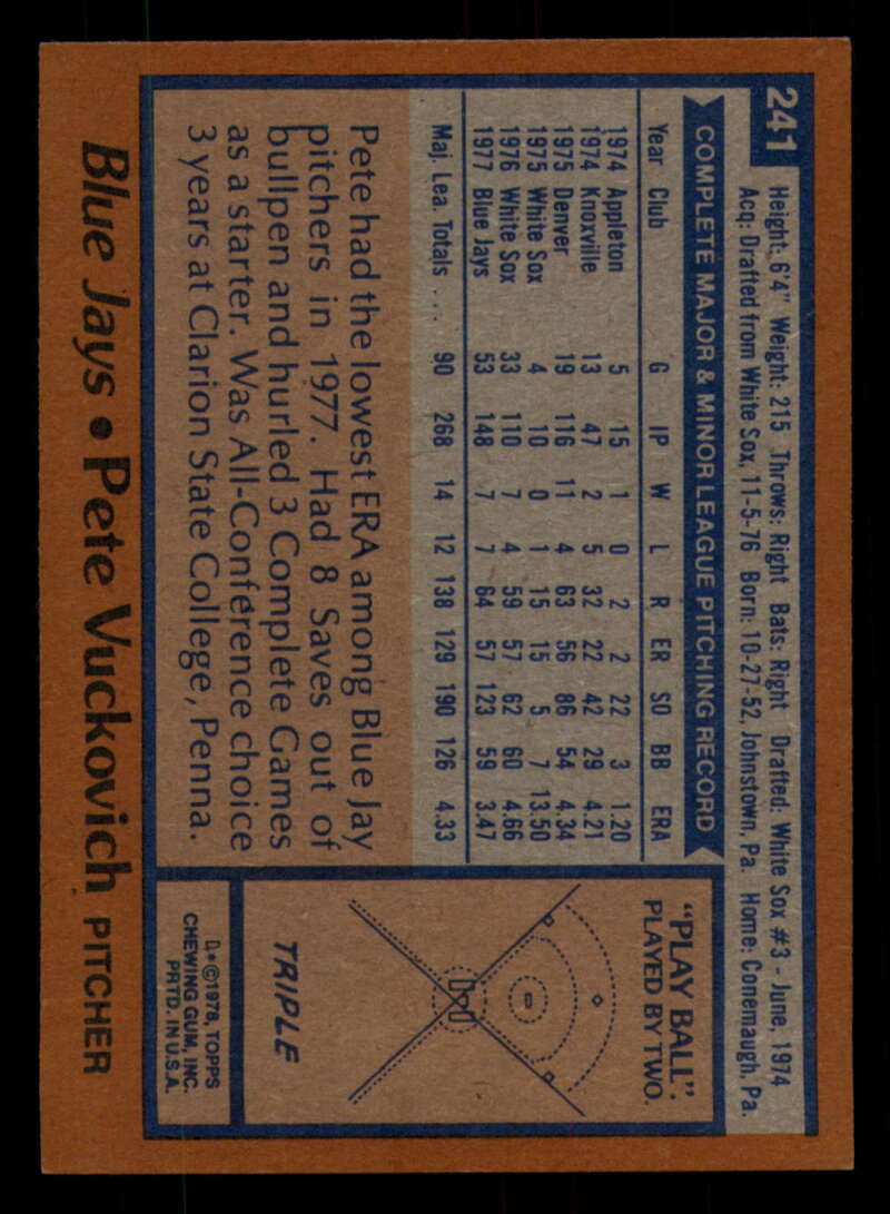 1978 Topps Baseball #216 - #265 - Complete your set - Pick your card - Picture 263 of 497