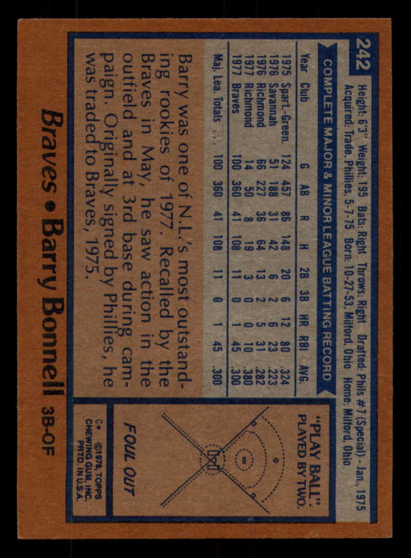 1978 Topps Baseball #216 - #265 - Complete your set - Pick your card - Picture 269 of 497