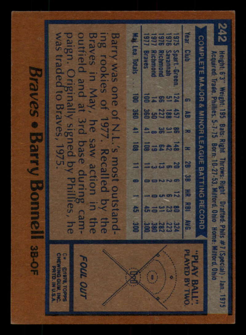 1978 Topps Baseball #216 - #265 - Complete your set - Pick your card - Picture 271 of 497