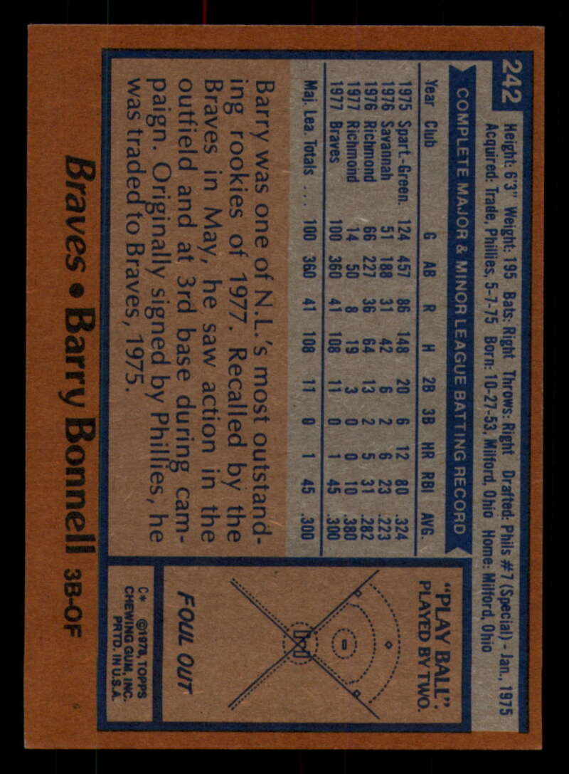 1978 Topps Baseball #216 - #265 - Complete your set - Pick your card - Picture 273 of 497