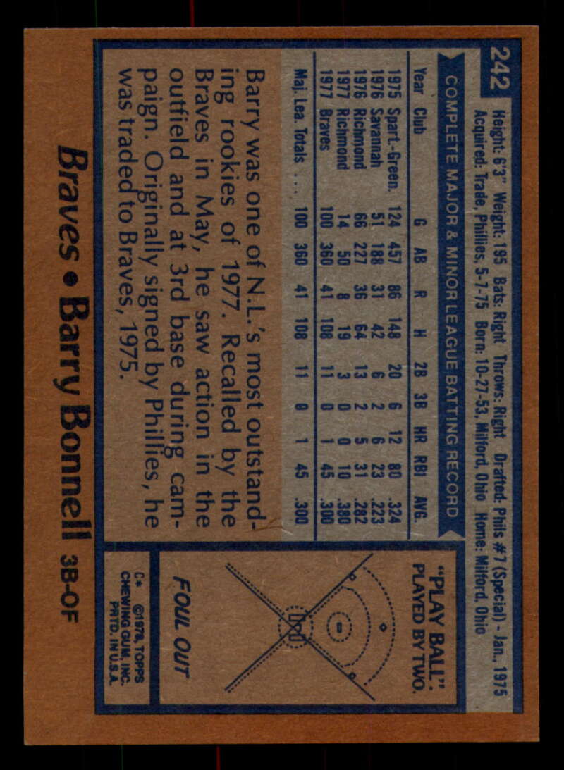 1978 Topps Baseball #216 - #265 - Complete your set - Pick your card - Picture 275 of 497
