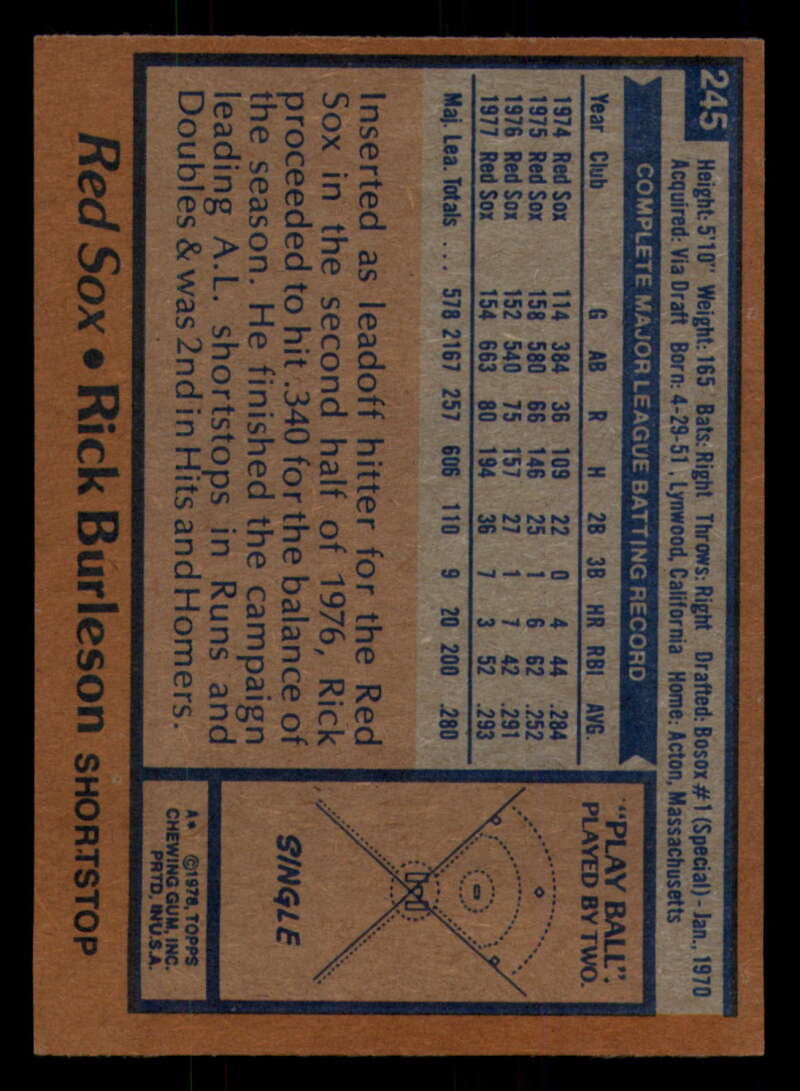 1978 Topps Baseball #216 - #265 - Complete your set - Pick your card - Picture 297 of 497