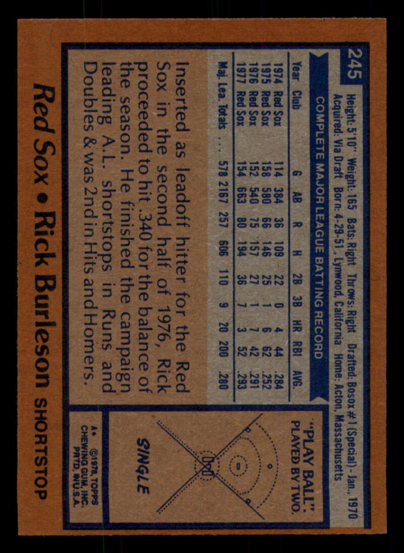 1978 Topps Baseball #216 - #265 - Complete your set - Pick your card - Picture 301 of 497