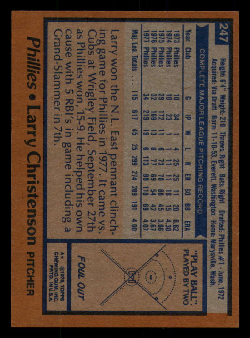 1978 Topps Baseball #216 - #265 - Complete your set - Pick your card - Picture 321 of 497