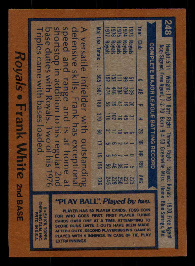 1978 Topps Baseball #216 - #265 - Complete your set - Pick your card - Picture 331 of 497