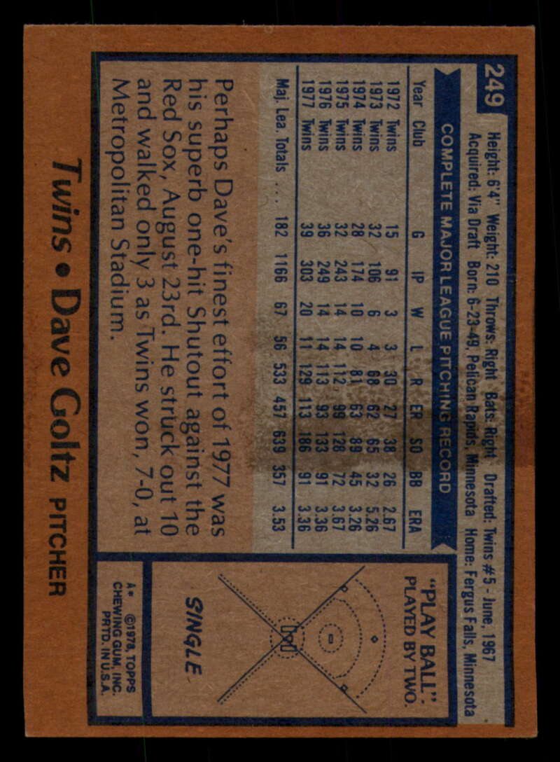 1978 Topps Baseball #216 - #265 - Complete your set - Pick your card - Picture 339 of 497