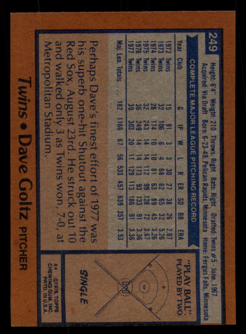 1978 Topps Baseball #216 - #265 - Complete your set - Pick your card - Picture 341 of 497