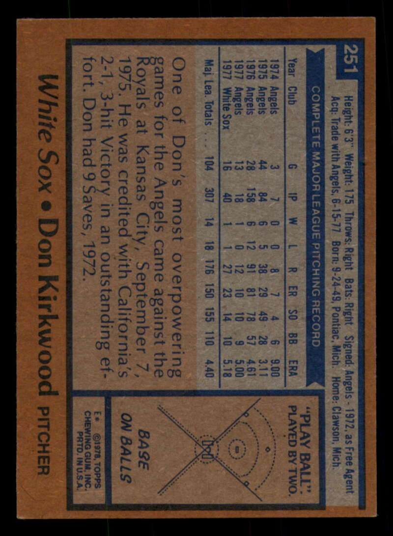 1978 Topps Baseball #216 - #265 - Complete your set - Pick your card - Picture 355 of 497