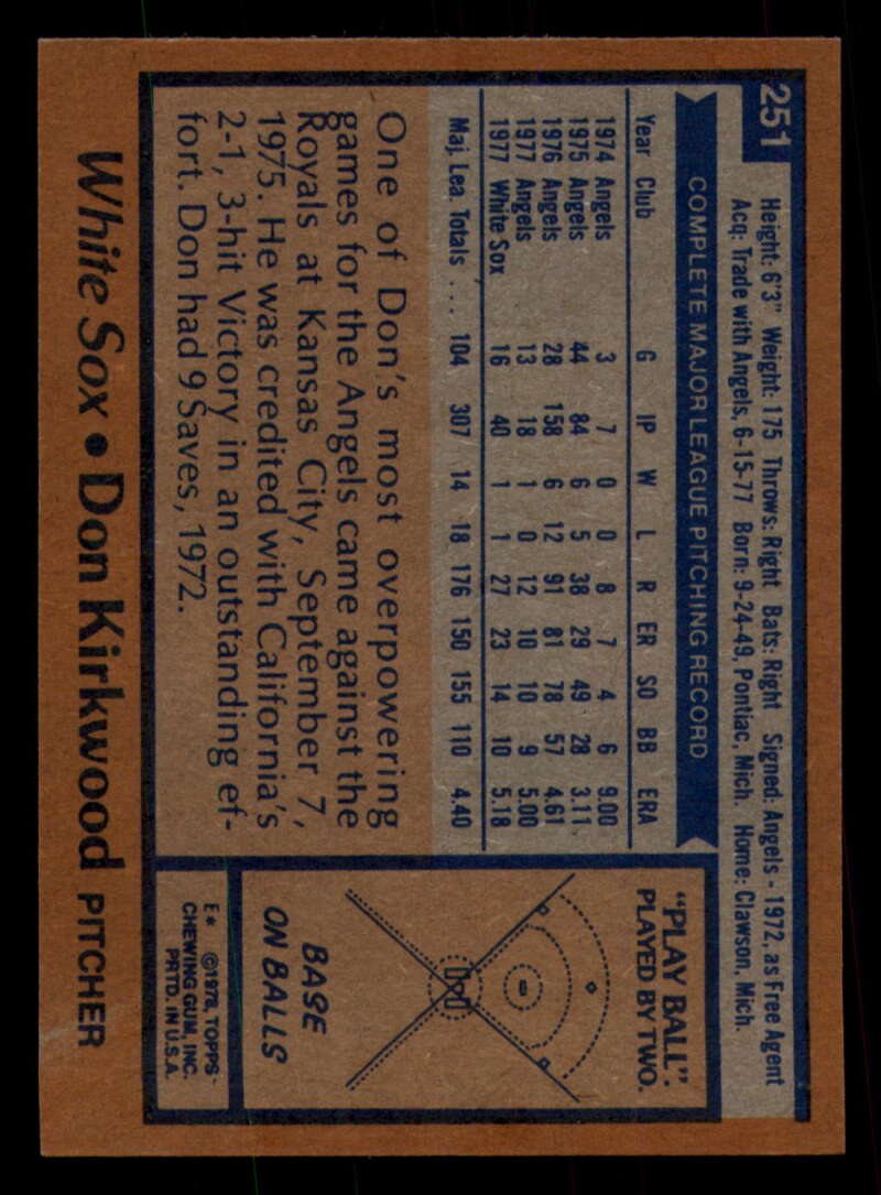 1978 Topps Baseball #216 - #265 - Complete your set - Pick your card - Picture 359 of 497
