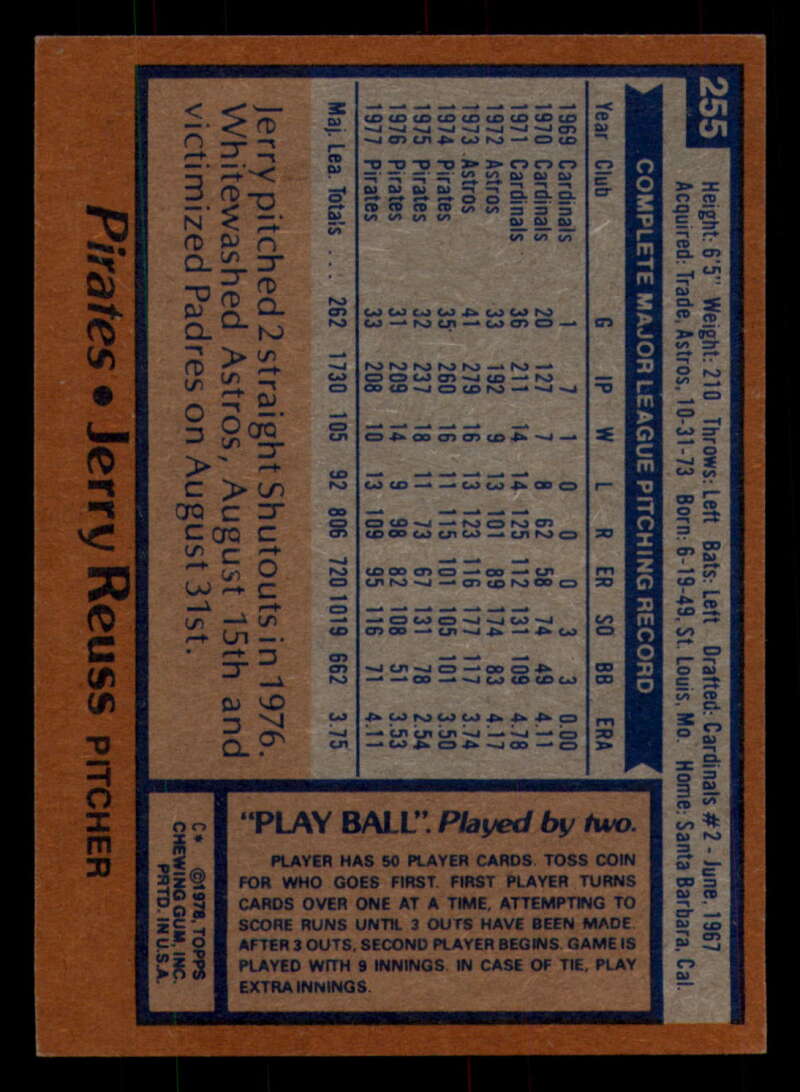 1978 Topps Baseball #216 - #265 - Complete your set - Pick your card - Picture 399 of 497