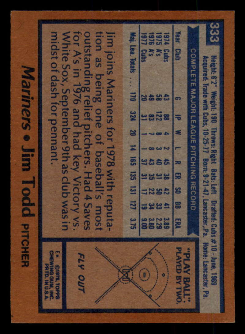 1978 Topps Baseball #316 - #365 - Complete your set - Pick your card - Picture 179 of 491