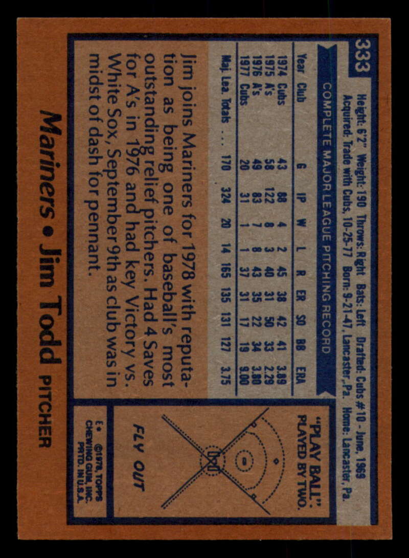 1978 Topps Baseball #316 - #365 - Complete your set - Pick your card - Picture 181 of 491