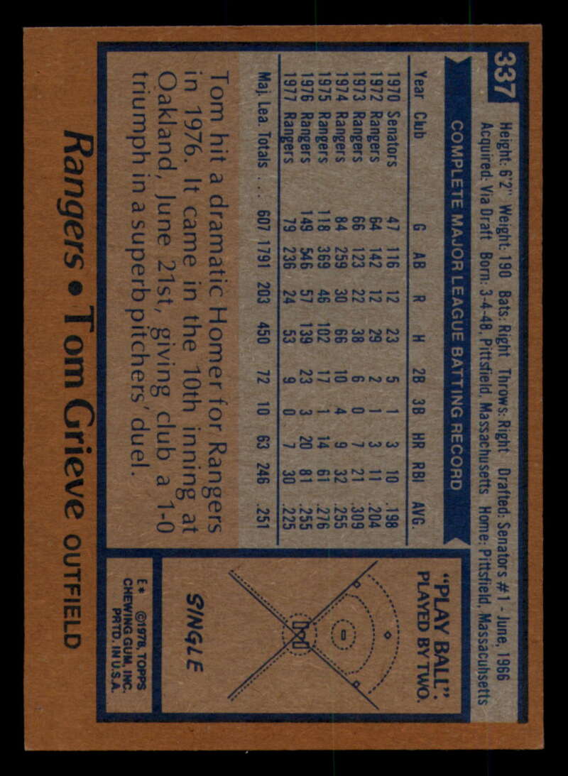1978 Topps Baseball #316 - #365 - Complete your set - Pick your card - Picture 215 of 491
