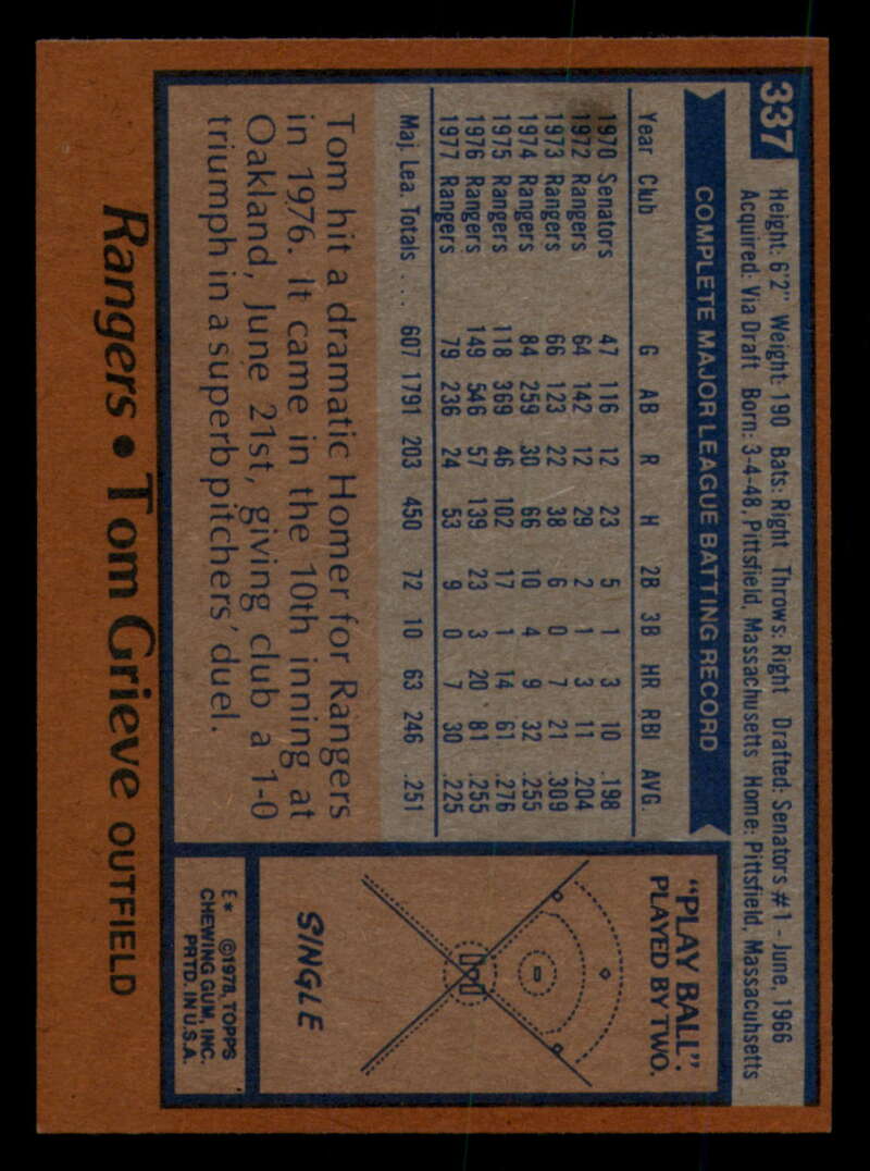 1978 Topps Baseball #316 - #365 - Complete your set - Pick your card - Picture 217 of 491