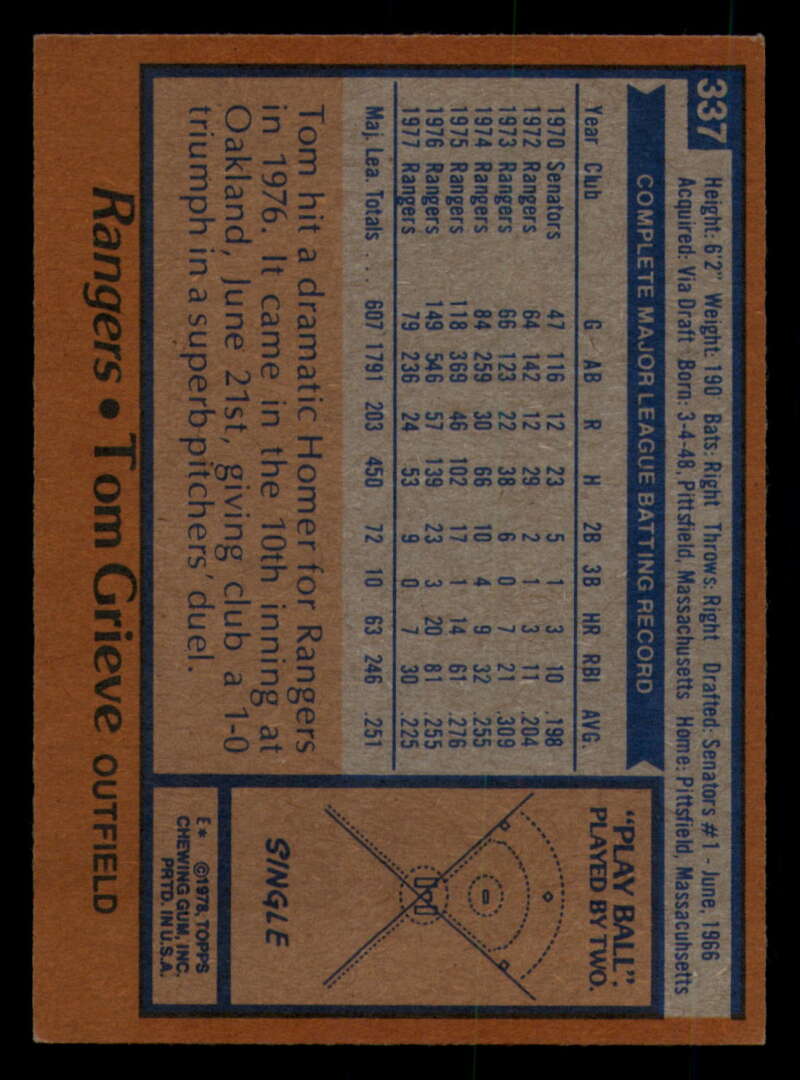 1978 Topps Baseball #316 - #365 - Complete your set - Pick your card - Picture 219 of 491