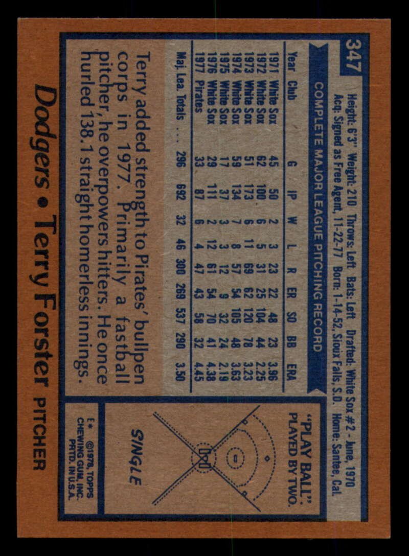 1978 Topps Baseball #316 - #365 - Complete your set - Pick your card - Picture 315 of 491